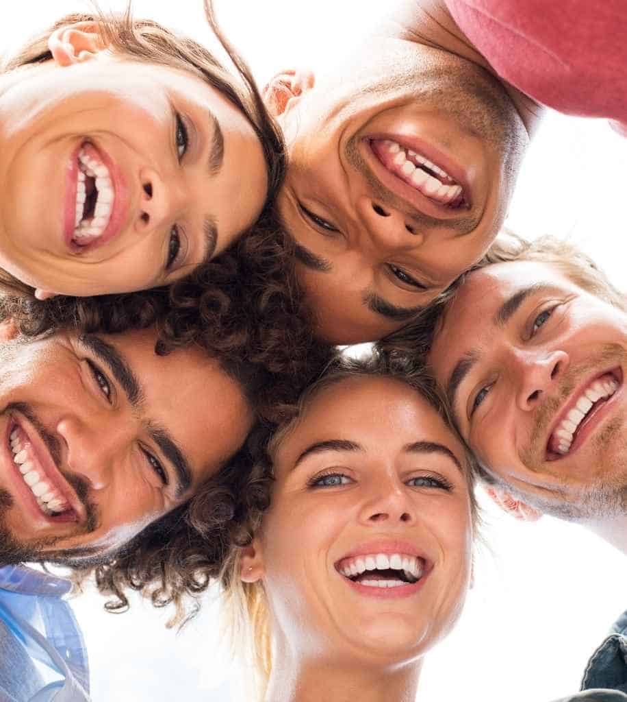 Smiling person showcasing white teeth after laser whitening treatment Walsall