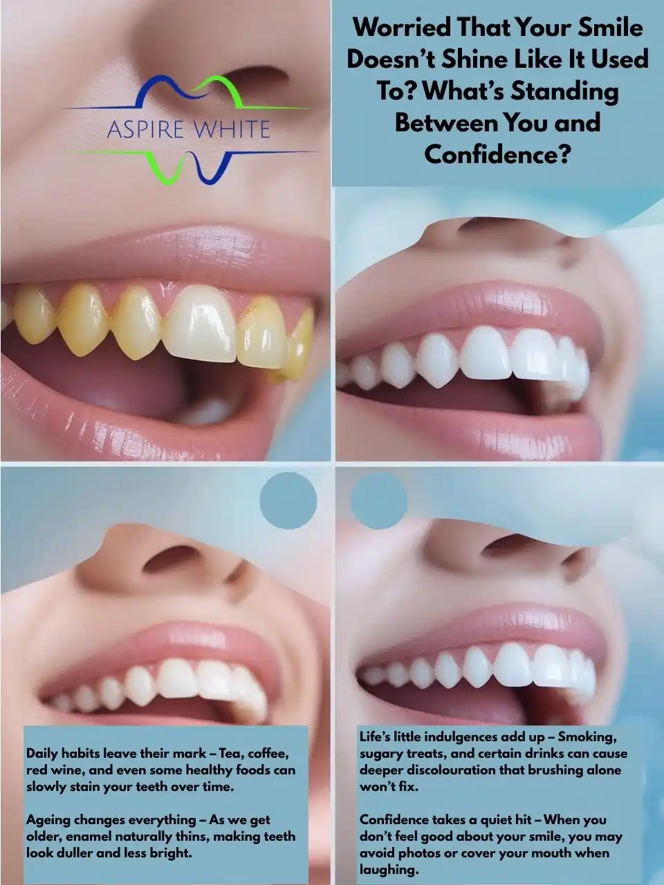 Worried That Your Smile Doesn’t Shine Like It Used To What’s Standing Between You and Confidence Walsall
